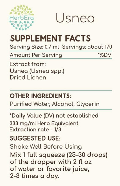 Usnea A120(2pcs) Alcohol Herbal Extract Tincture, Concentrated Liquid Drops Natural Usnea (Usnea spp.) Dried Lichen (2x4 fl oz)