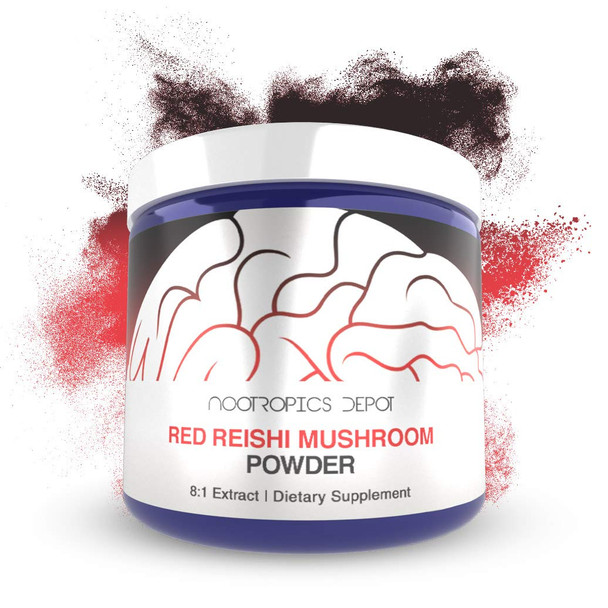 Red Reishi Mushroom Powder | 8:1 Extract | 30 Grams | Ganoderma lucidum | Organic  ing Body Mushroom Extract | Supports a Healthy Immune System