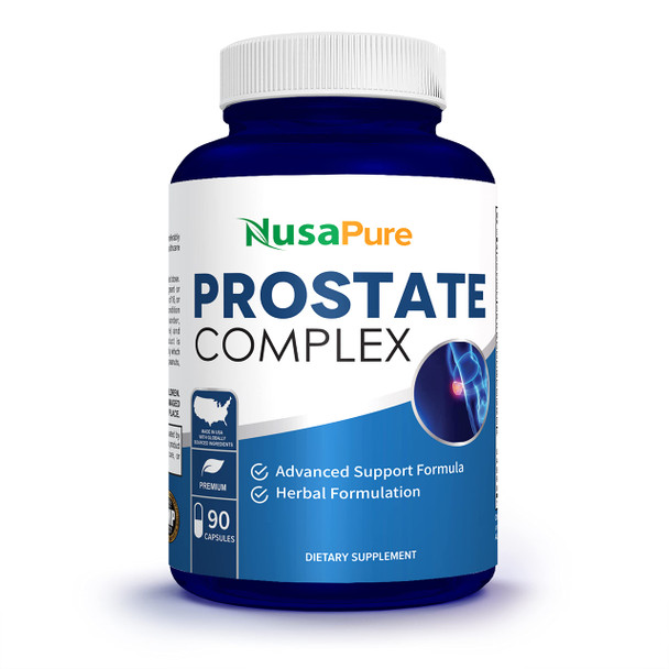 NusaPure Saw Palmetto Complex with B Complex, Nettle Root, Nettle Leaf - 90 Capsules