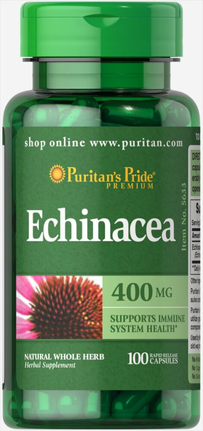 Puritan's Pride Echinacea 400 mg-100 Capsules