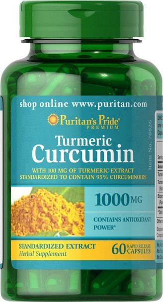 Turmeric Curcumin 1000 mg Standardized Extract with Curcuminoids 3 Bottles
