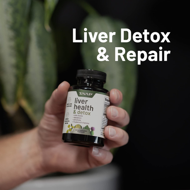 Liver Health Support Supplement - Liver Cleanse Detox & Repair Formula - Fatty Liver Repair & Reversal - Milk Thistle, Artichoke Extract & Dandelion Root Extract (60 Capsules)