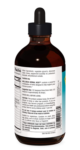 Source s Wellness Herbal Kids, for Immune System Support - Contains Echinacea, Yin Chiao, Elderberry, & More - 8 Fluid oz