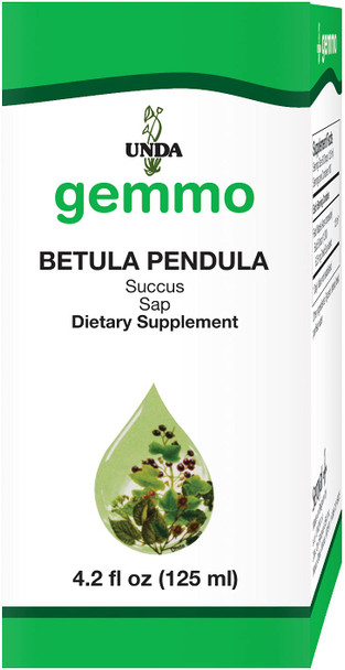 UNDA Gemmo Therapy Betula Pendula | European White Birch Sap | 4.2 fl. oz.