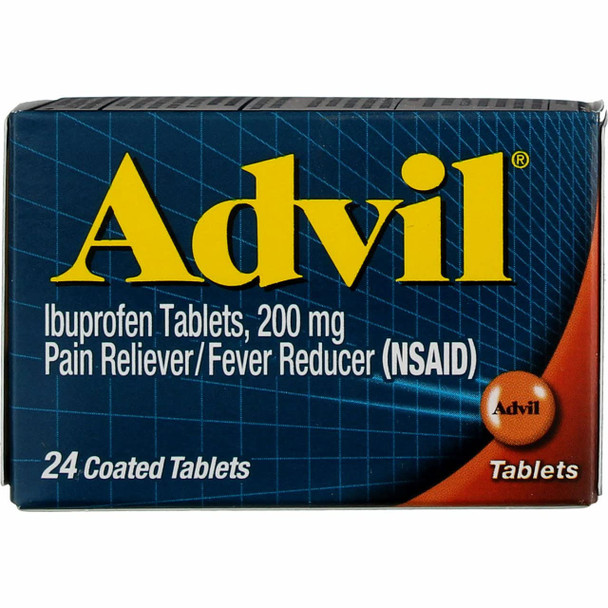 Pain Reliever/Fever Reducer, 200 Mg Coated Tablets - 24 Ct, Pack Of 4