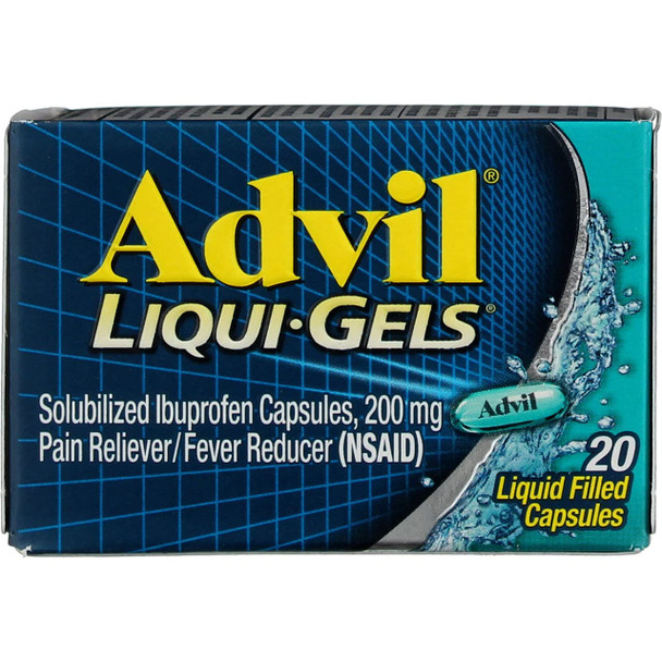 Pain Reliever/Fever Reducer Liqui-Gels 200mg - 20 ct, Pack of 4