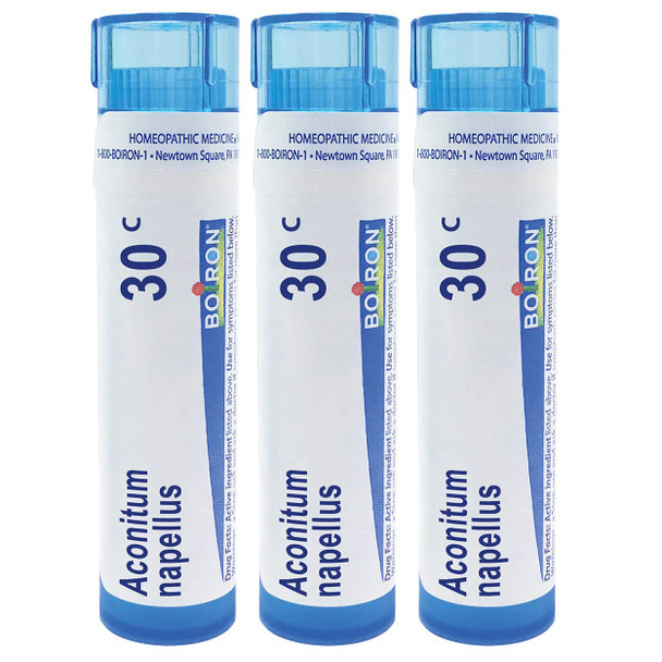 Boiron Aconitum Napellus 30c Homeopathic Medicine for Fever - Pack of 3 (240 Pellets)