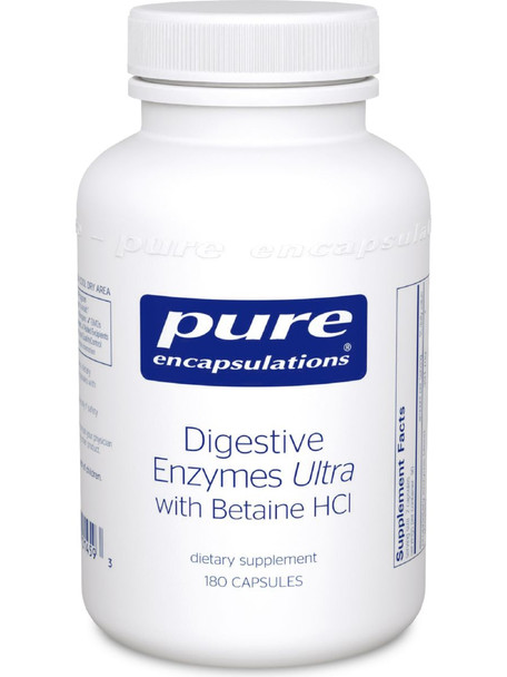 Pure Encapsulations, Digestive Enzymes Ultra W/ Hcl, 180 Caps