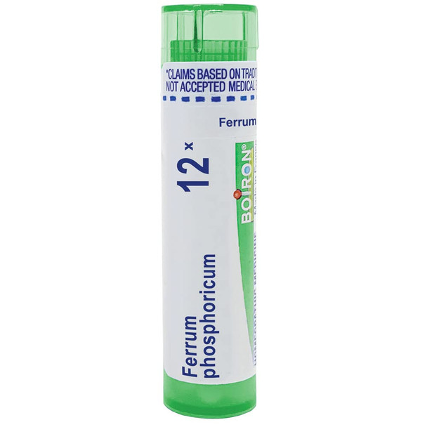 Boiron Ferrum Phosphoricum 12X Homeopathic Medicine for Fever - 80 Pellets