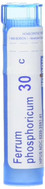 Boiron Ferrum Phosphoricum 30C, 80 Pellets, Homeopathic Medicine for Fever