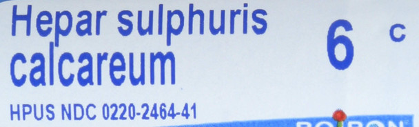 Boiron Hepar Sulphuris Calc 6 C, 80 CT