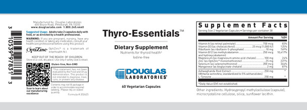 Douglas Labs, Thyro-Essentials, 60 vegcaps