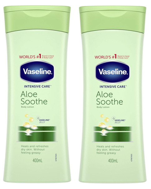 Vaseline Intensive Care Aloe Soothe Lotion 400Ml - Pack of 2 Vaseline Intensive Care Aloe Soothe Lotion 400Ml - Pack of 2