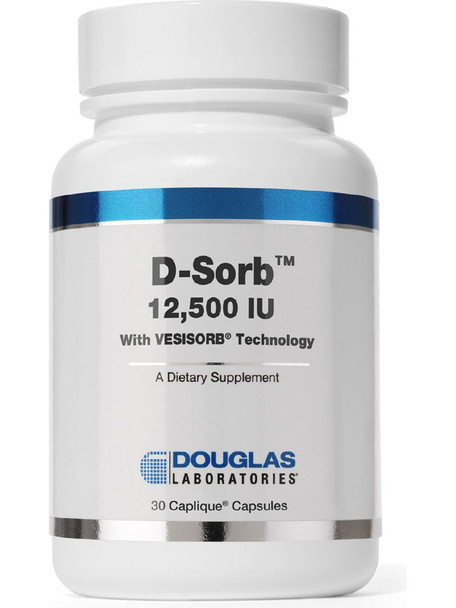 Douglas Labs, D Sorb with Vesisorb, 12,500 IU, 30 caps