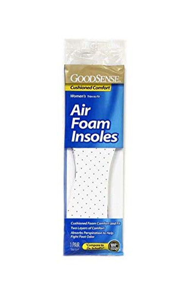 Goodsense Women's Air Foam Insoles OSFA Trim to Fit, Blue