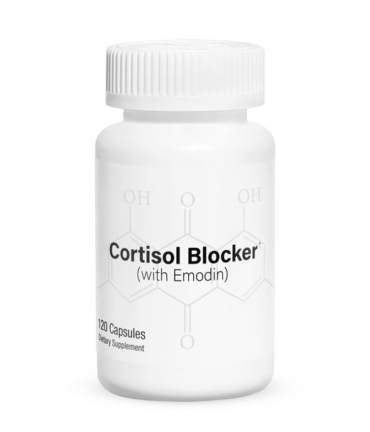 Gorilla Mind Cortisol Blocker (with Emodin) - Cortisol Support Supplement for Reducing Cortisol Levels/Relax, Recover and Rejuvenate (120 Capsules)