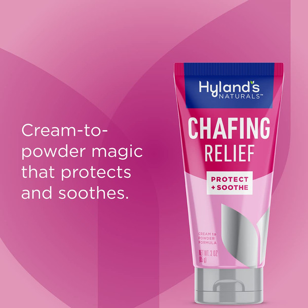 Hyland's s Chafing Relief, Cream to Powder Formula, Women's Anti Chafing Cream - 3 Ounce