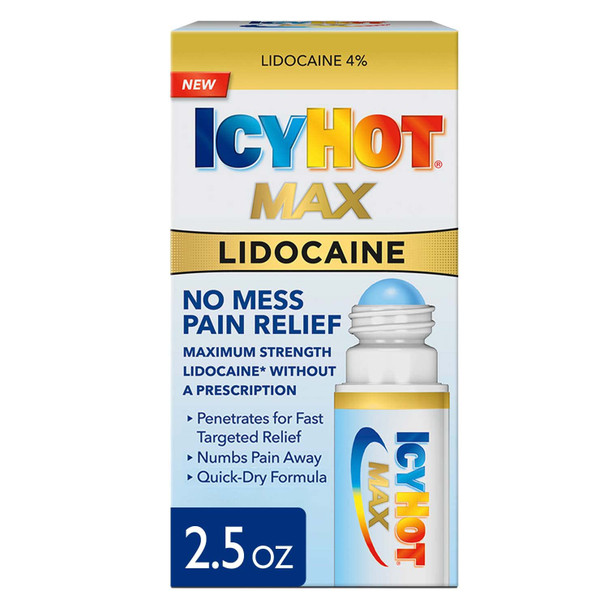 Icy  Maximum Strength  No-Mess Pain Relief Liquid, No-Mess Applicator, 2.5 Ounces