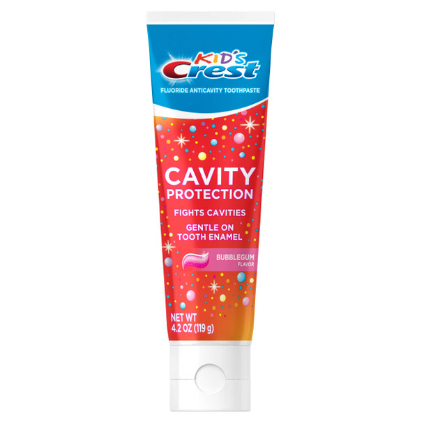 Kid's Crest Cavity Protection Bubblegum Flavor Toothpaste Gel Formula, 4.2 oz