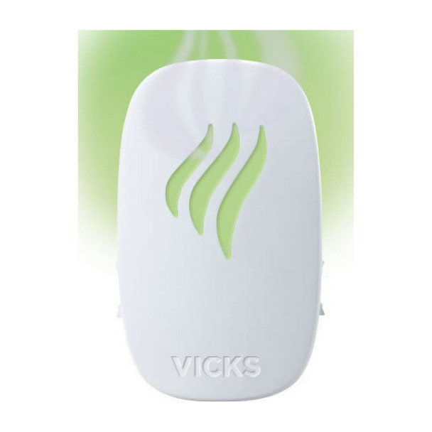 Vicks Advanced Soothing Vapors Mini Waterless Vaporizer With Nightlight, V1750, Pack of 2
