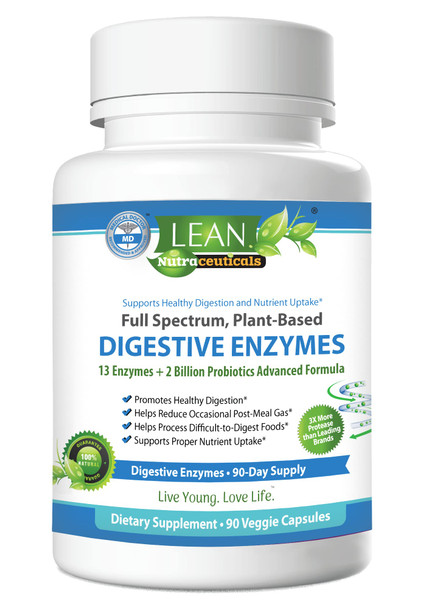 Digestive Enzymes with Probiotics, 90 Day Gut Health Supplement for Women and Men, Bloating Gas Constipation Relief for , Immune Support Super Keto Fodzyme Pills with ophilus, 90 Capsules