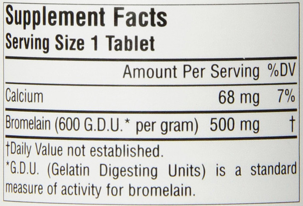 Source s Bromelain 500 mg, 120 Count