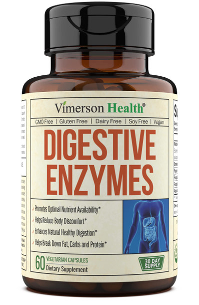 Digestive Enzymes with Probiotics - Advanced Multi Enzyme Supplement for Better Digestion & Nutrient Absorption. Helps Promote Regularity, Alleviate Occasional Digestive Discomfort & Boost Metabolism