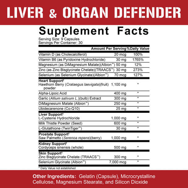 5% Nutrition 2-Stack | Liver & Organ Defender + Test Booster | Liver, Kidney, & Heart Support + Testosterone, Muscle Builder, Male Vitality, Energy & Stamina