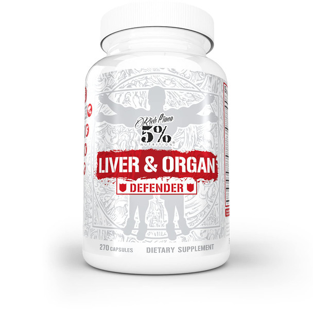 5% Nutrition 2-Stack | Liver & Organ Defender + Test Booster | Liver, Kidney, & Heart Support + Testosterone, Muscle Builder, Male Vitality, Energy & Stamina