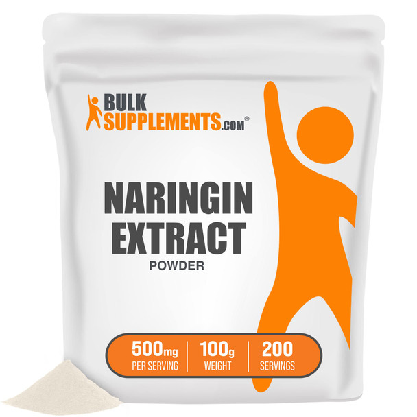 BulkSupplements Naringin Powder - Dietary Supplement, Sourced from Citrus  -  - 500mg , 200 Servings (100 Grams - 3.5 oz)