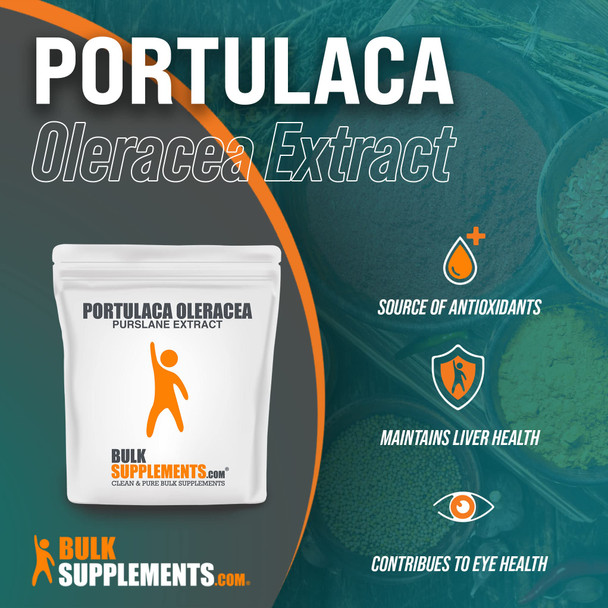 BulkSupplements Portulaca Oleracea (Purslane) Powder - Anti Aging Supplement - Skin Supplement (500 Grams - 1.1 lbs)