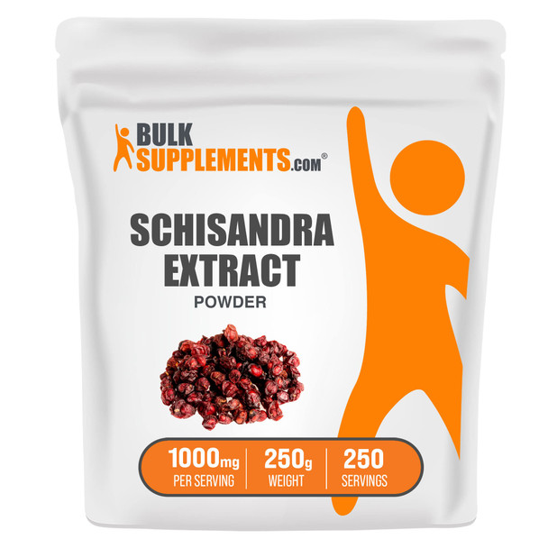 BulkSupplements Schisandra Extract Powder - Schisandra Supplement, from Schisandra Berries - 1000mg of Schisandra Berry Extract ,  (250 Grams - 8.8 oz)