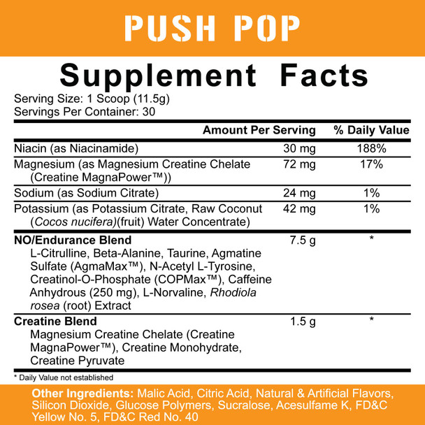 5% Nutrition Rich Piana Kill It Pre Workout Powder w/ Creatine, Jitter-Free , NO-Booster, Beta Alanine, L-Citrulline for Focus, Pump, Endurance, Recovery 13.23 oz, 30 Srvgs (Push Pop)