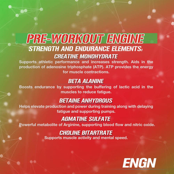 EVL Intense Pre Workout with Creatine - Pre Workout Powder Drink for Lasting Energy Focus and Recovery - ENGN Energizing Pre Workout for Men with Beta Alanine  and L Theanine - Cherry Limeade