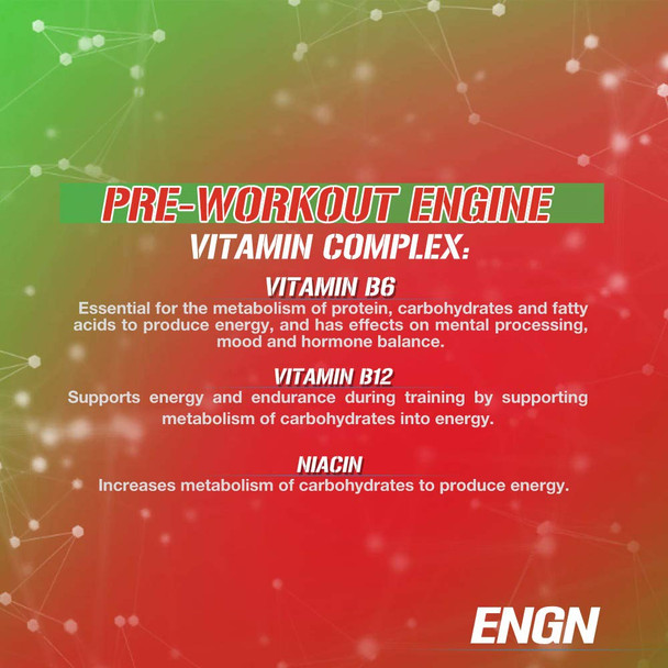 EVL Intense Pre Workout with Creatine - Pre Workout Powder Drink for Lasting Energy Focus and Recovery - ENGN Energizing Pre Workout for Men with Beta Alanine  and L Theanine - Cherry Limeade