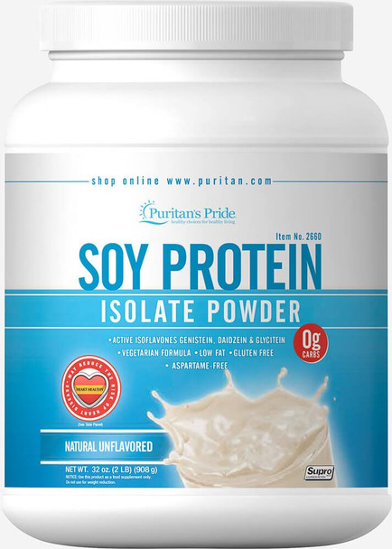 Puritan's Pride Soy Protein Isolate Powder -32 oz Powder