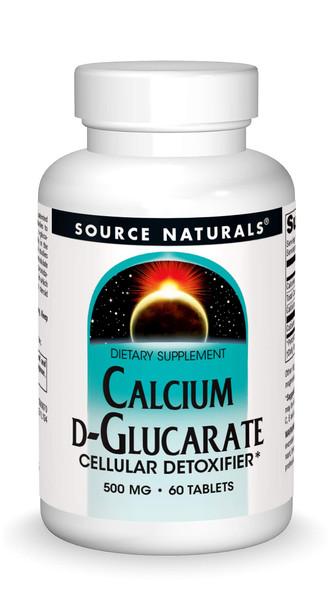 Source s Calcium D-Glucarate 500mg Cellular Detoxifier - 60 Tablets