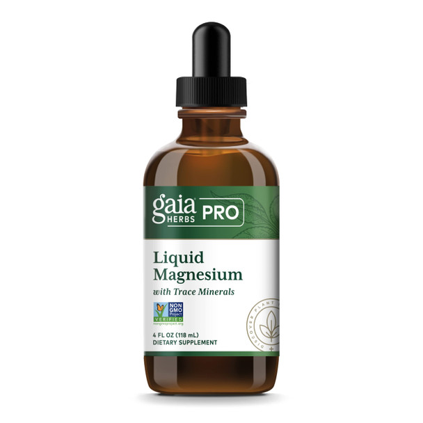 Gaia PRO Liquid Magnesium with Trace Minerals - Magnesium to Support DNA & Cellular Energy - with Magnesium, Chloride, Potassium & Trace Minerals - 4 fl oz (48 Servings)
