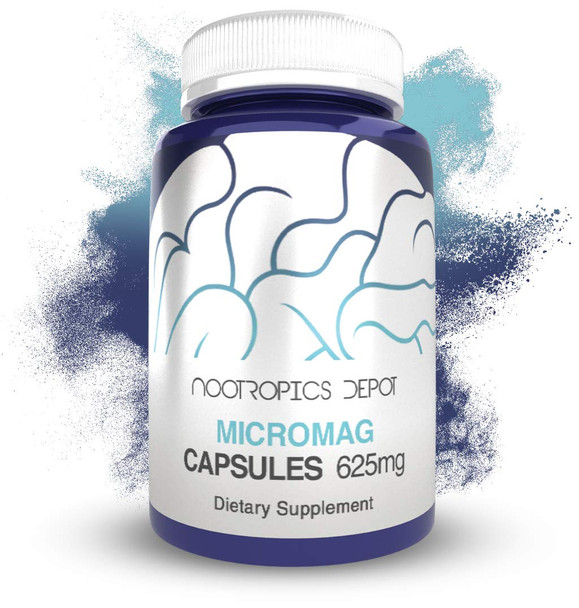 MicroMag Magnesium Capsules | 625mg | 90 Count | Contains 200mg of Elemental Magnesium