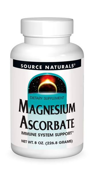 Source s Magnesium Ascorbate Crystals - Non-ic Vitamin C - 8 Ounce Powder