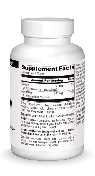 Source s Magnesium Chelate - Supports Nerve & Muscle Function - 250 Tablets