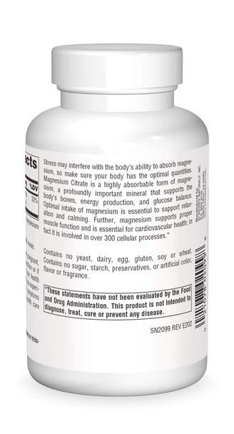Source s Magnesium Citrate, 133mg - 90 Capsules