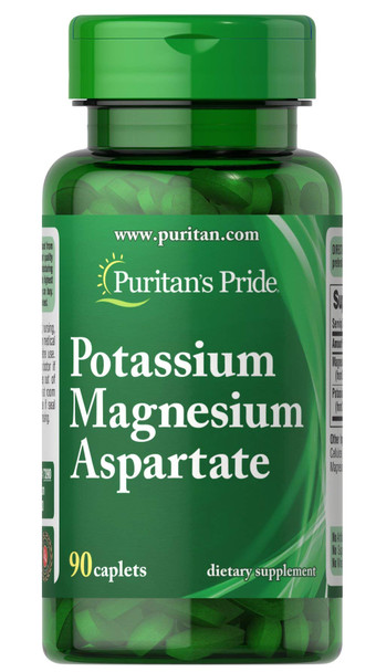 Puritan's Pride Potassium Magnesium Aspartate-90 Caplets