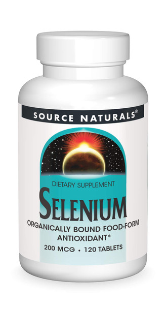 Source s Selenium 200 mcg Organically Bound Food-Form Antioxidant - 120 Tablets