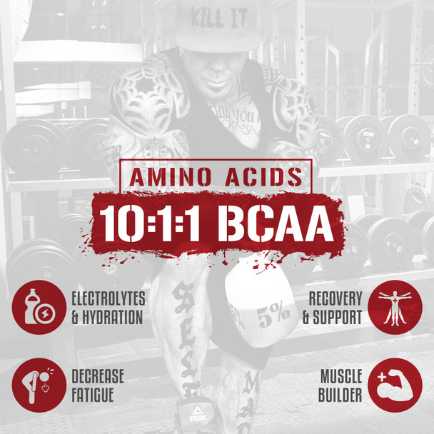 5% Nutrition Rich Piana AllDayYouMay BCAA Powder | Premium Intra & Post Workout Amino s, EAA, Electrolytes | Hydration, Endurance, Recovery | Vegan & Keto | 15.3 oz, 30 Srvgs (Lemon Lime)