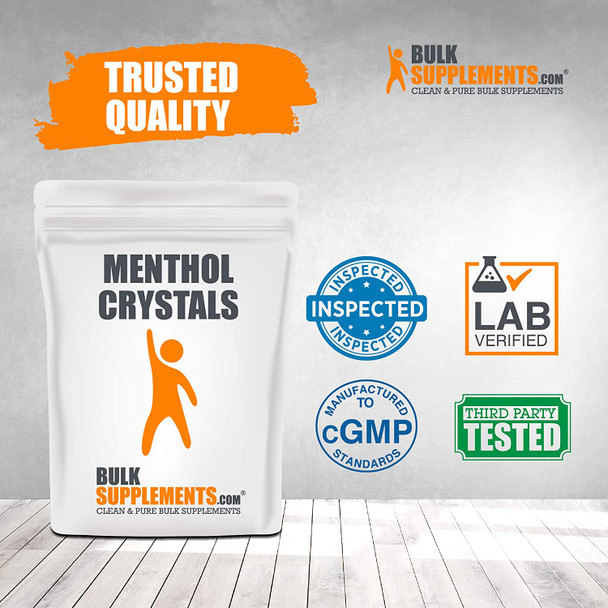 BulkSupplements.com Menthol Crystals - Shower Steamers Aromatherapy - Bulk Crystals - Minty Menthol - Shower Spray Aromatherapy - Crystals Bulk - Menthol Crystals (1 Kilogram)