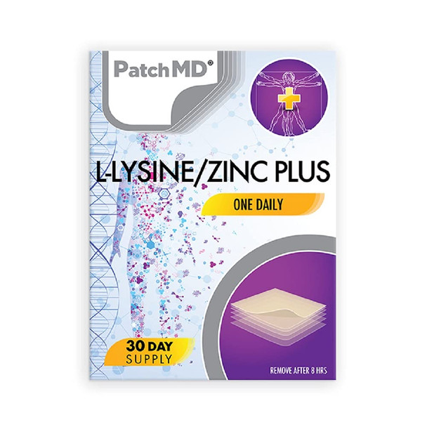 PATCHMD - L-Lysine/Zinc Plus Topical Patch - 30 Day Supply