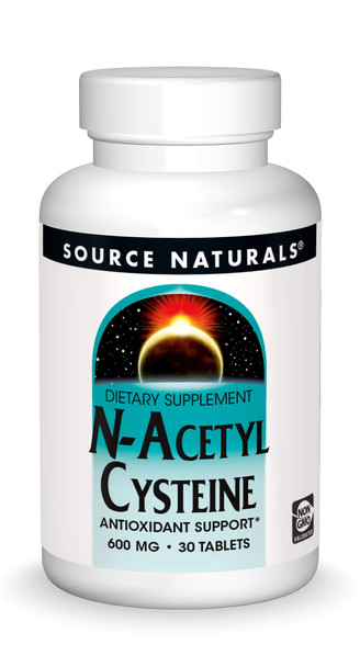 N-Acetyl Cysteine 600mg Source s, Inc. 30 Tabs