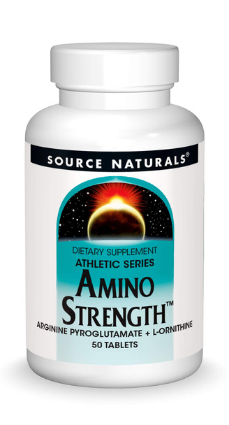 Source s Amino Strength - Arginine Pyroglutamate Plus L-Ornithine - Athletic Series Dietary Supplement - 50 Tablets