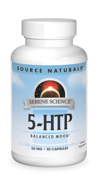 Source s Serene Science 5-HTP 50mg, Balanced Mood - 30 Capsules